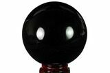 Polished Obsidian Sphere - Mexico #163288-1